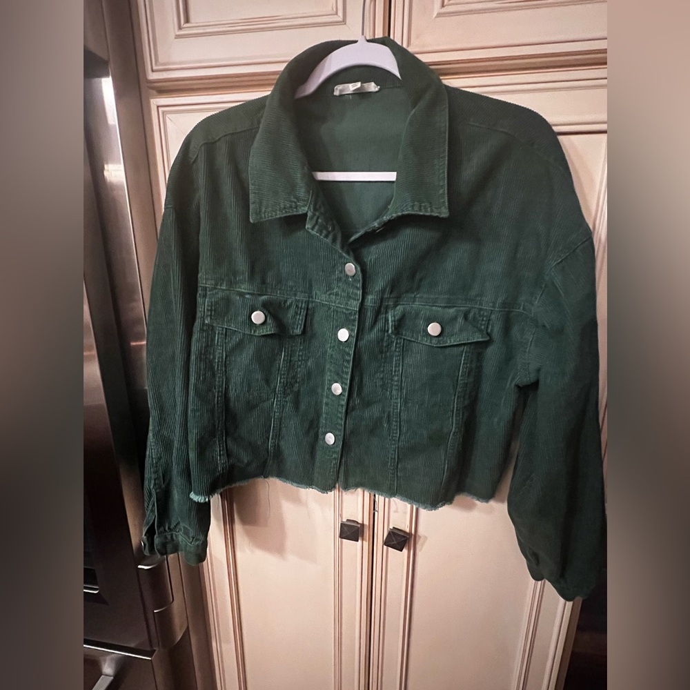 Newbury Kustom Forest Green Corduroy Jacket size M